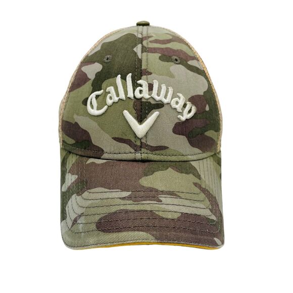 Callaway X2 Hot Camouflage Adjustable Golf Cap Mesh Snapback Trucker Bball Hat - Picture 1 of 5